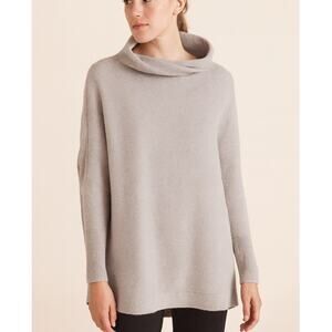 Free People Ottoman Slouchy Tunic Sweater Oxide Gray